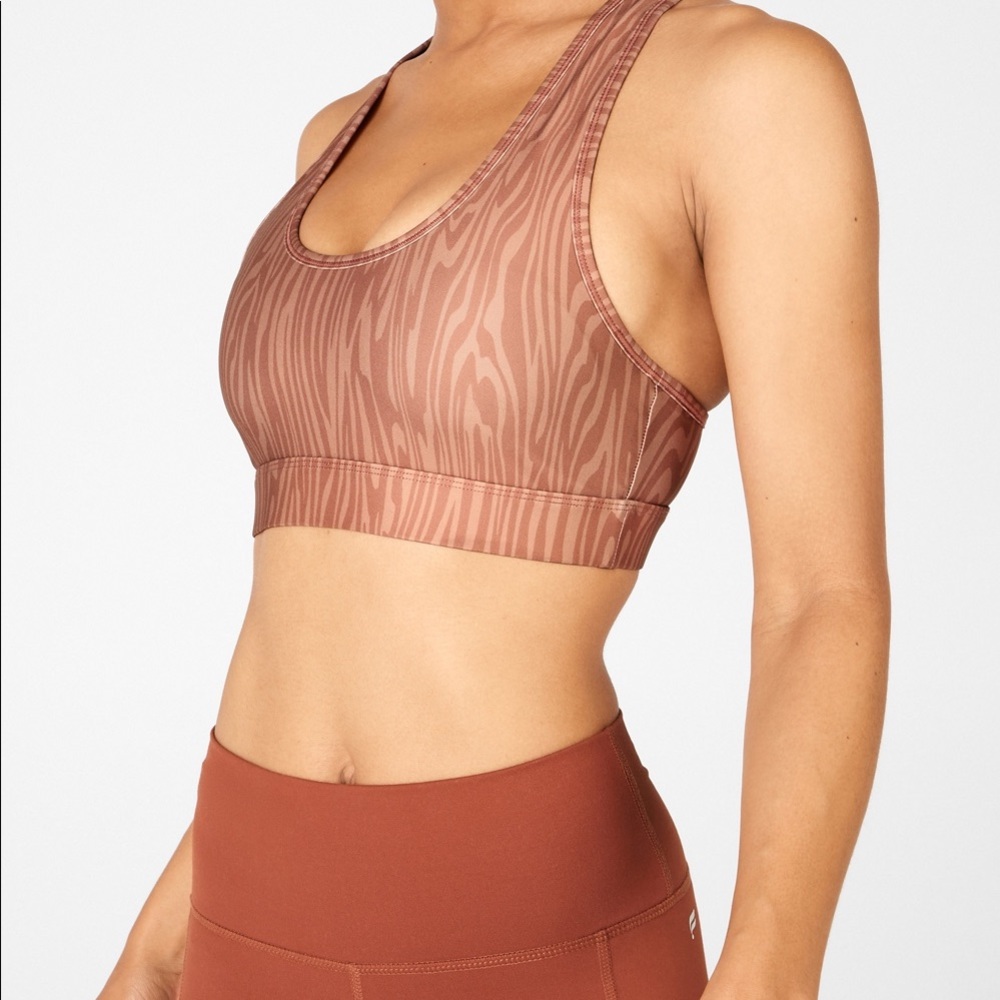 Fabletics | Sage Printed Medium Impact Spirts Bra